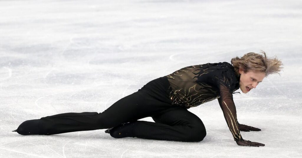 Ilia Malinin suffers stunning stumble, finishes eighth in figure skating at Olympics