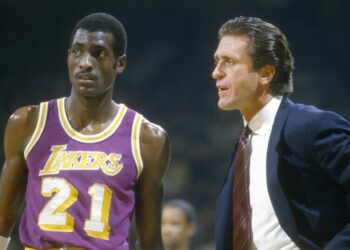 Statue outside Lakers’ arena is another first for Pat Riley, the consummate coach