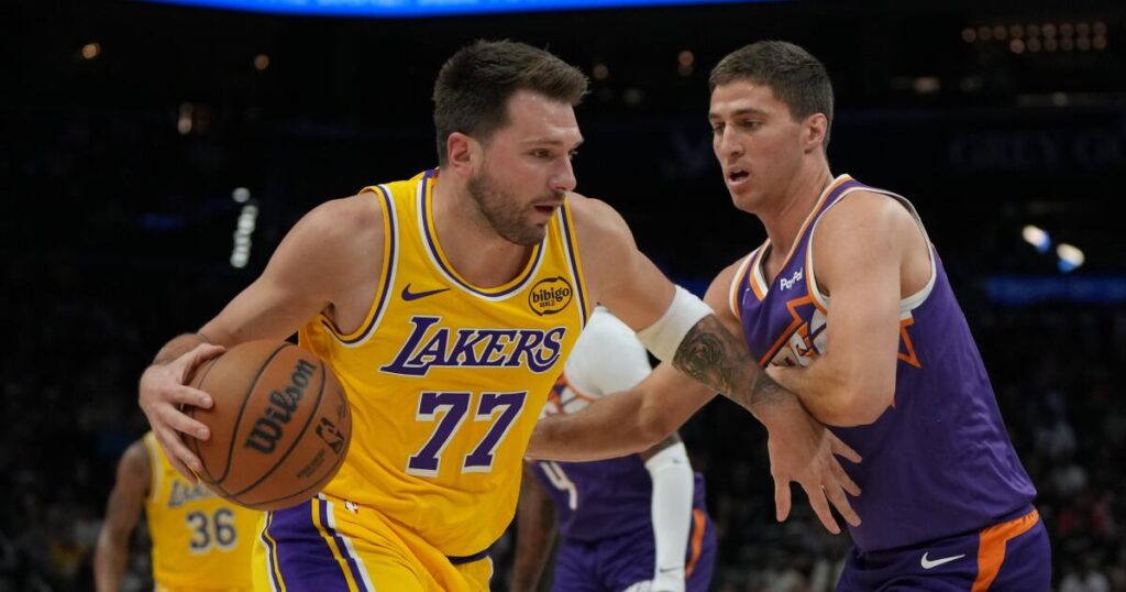 Luka Doncic’s 41-point effort can’t save Lakers from last-second loss to Suns