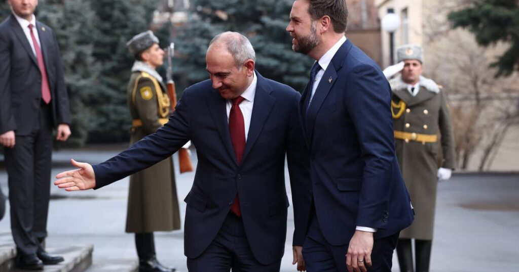 Vance is in Armenia, a country no sitting U.S. president or vice president has visited before