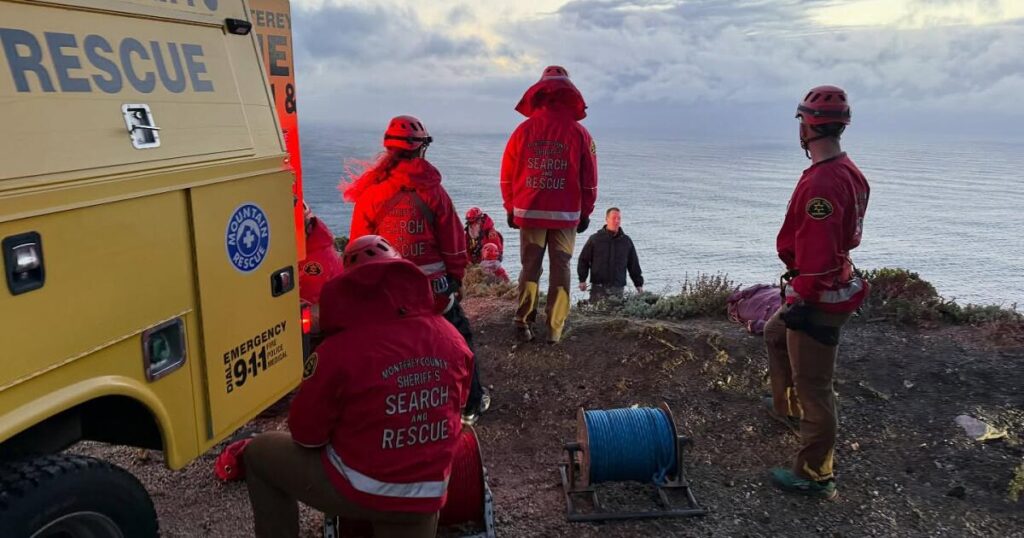 Vehicle drives off 500-foot cliff at Highway 1 in Big Sur; driver found dead
