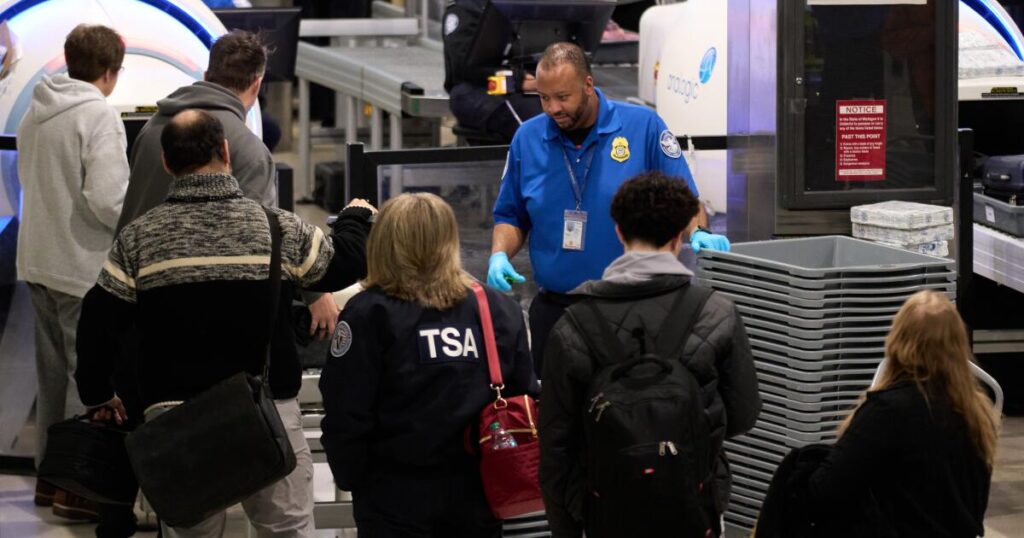 TSA agents are working without pay due to another shutdown