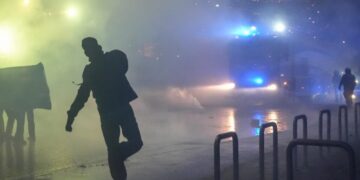 Italian police fire tear gas in clash with anti-ICE protesters near Olympics venue