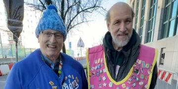 Meet the longtime pin traders who brought 15,000 pins to the Winter Olympics