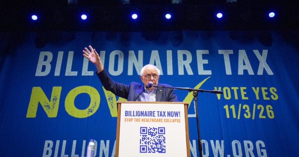 Bernie Sanders kicks off billionaires tax campaign with choice words for the ‘oligarchs’