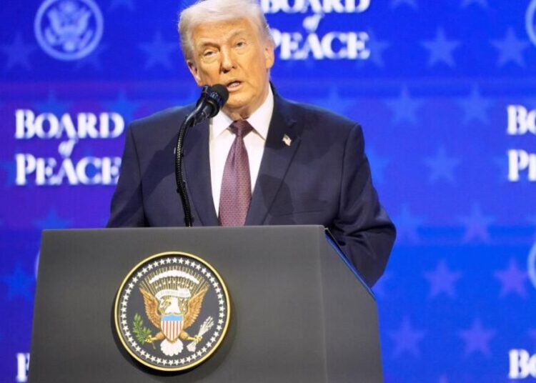 Trump aims to hold the first meeting of ‘Board of Peace’ in Washington this month