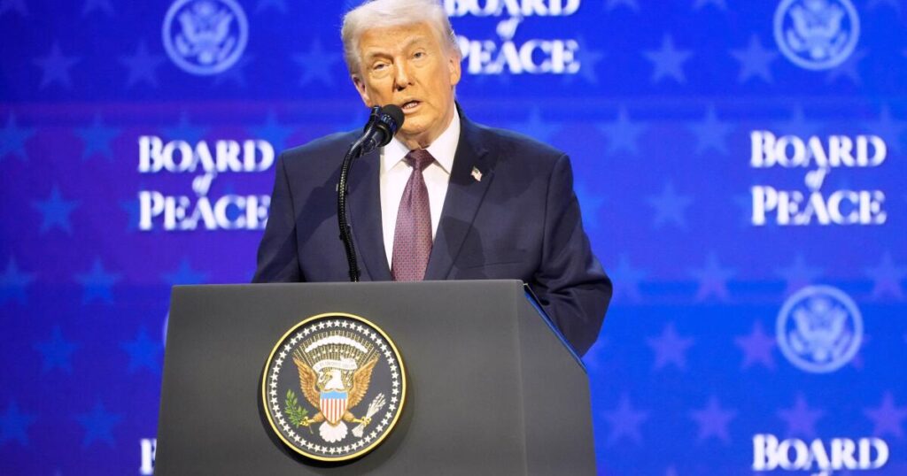 Trump aims to hold the first meeting of ‘Board of Peace’ in Washington this month