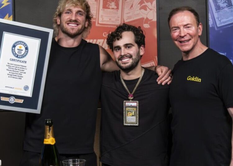 Logan Paul sells rare Pokémon card for record price to Anthony Scaramucci’s son