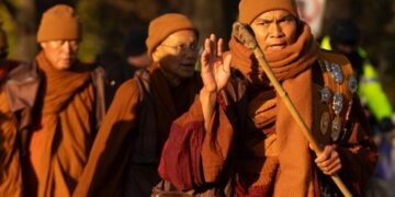 A 15-week ‘Walk for Peace’ concludes with Buddhist monks’ arrival in Washington