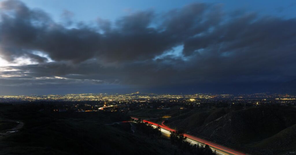 After a night of fierce winds and rain, another storm heads for Southern California
