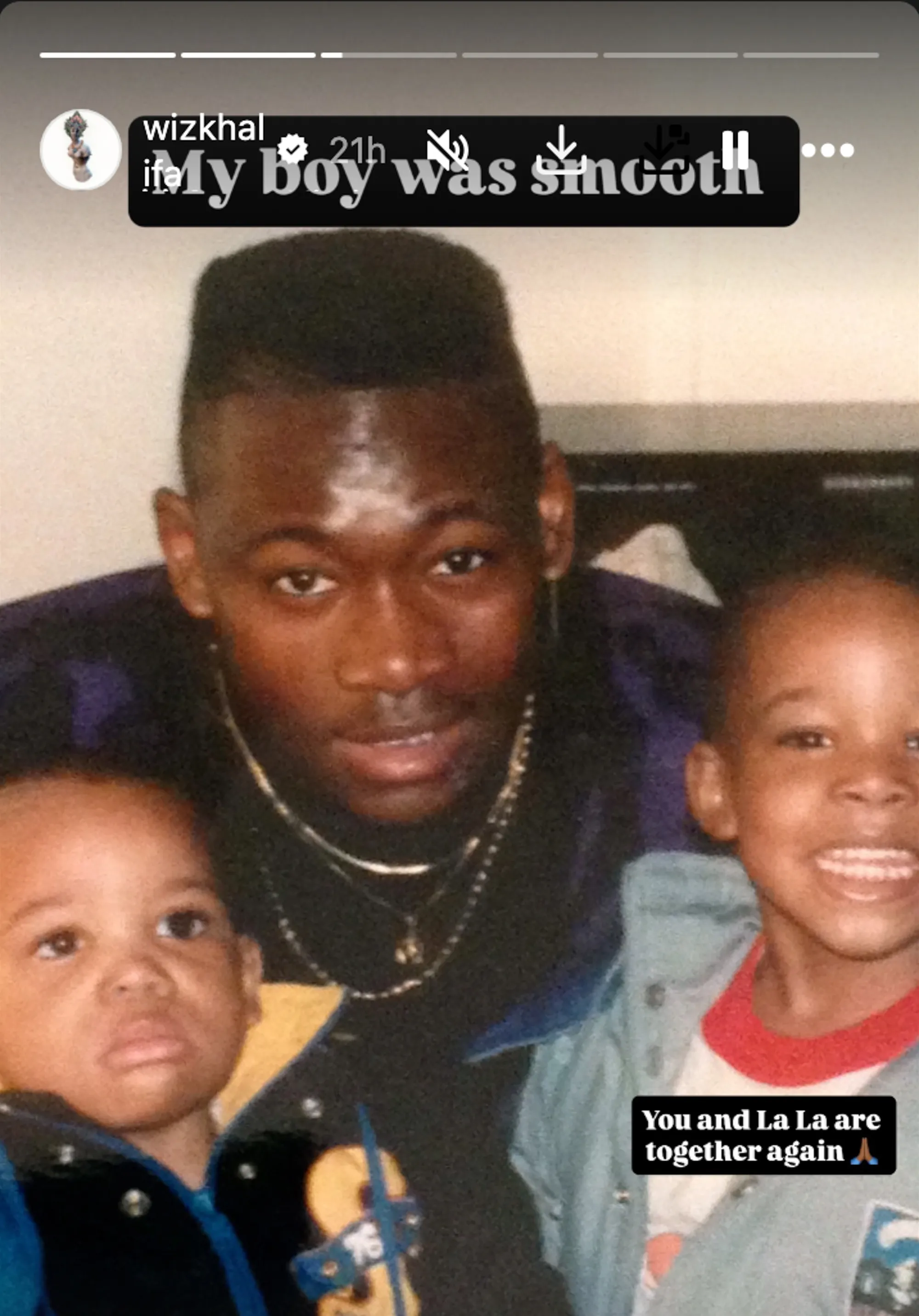 The rapper said his dad 