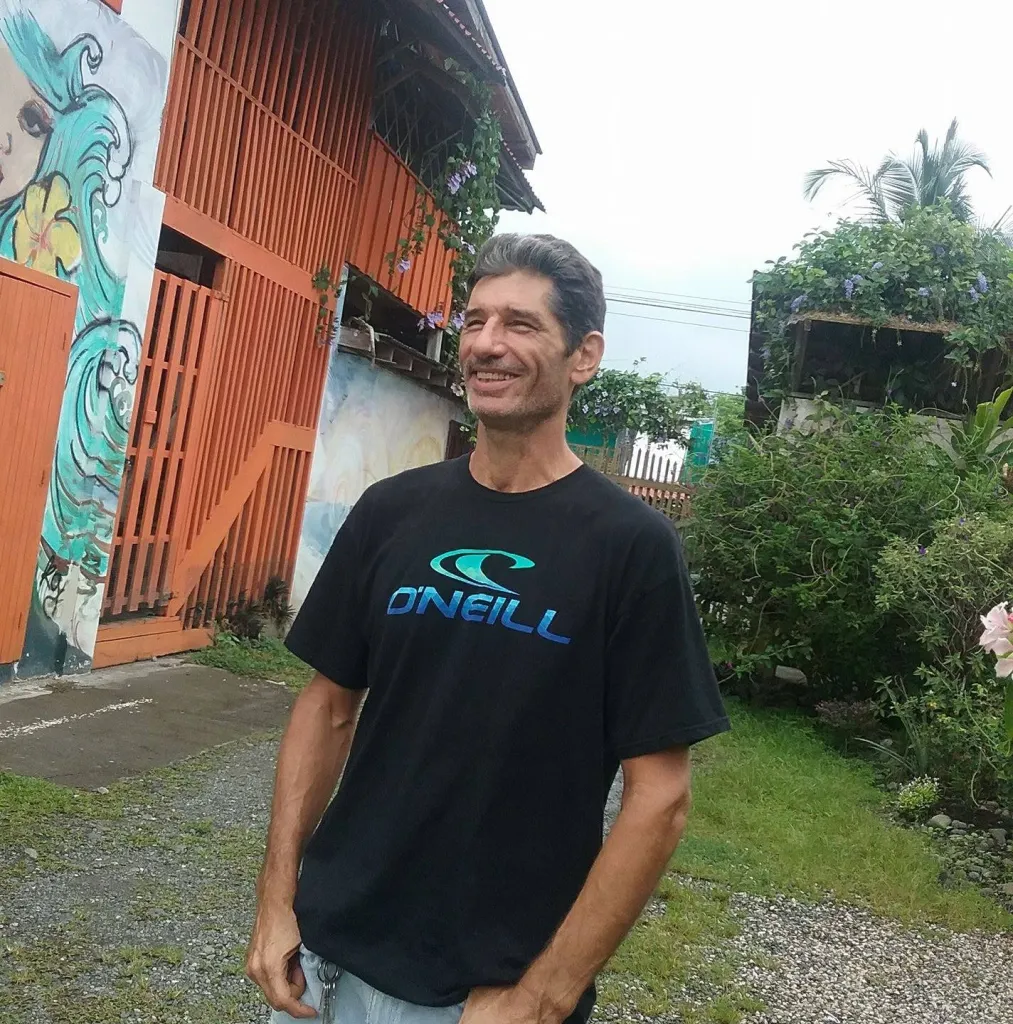 Kurt Van Dyke, an expat surfer, owner of Hotel Puerto Viejo, and resident of Costa Rica.