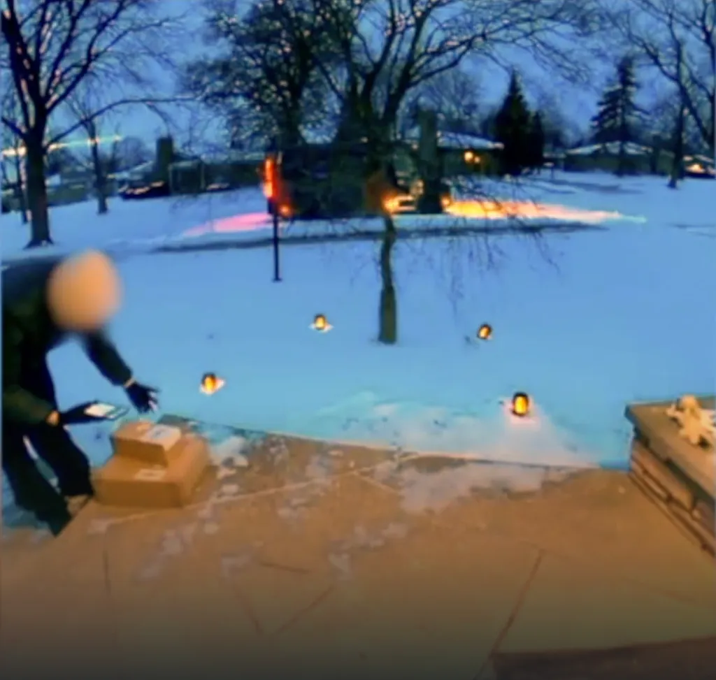 The unidentified worker began his rant as he approached the front door of a home in the Detroit suburb of Redford Township, Michigan.