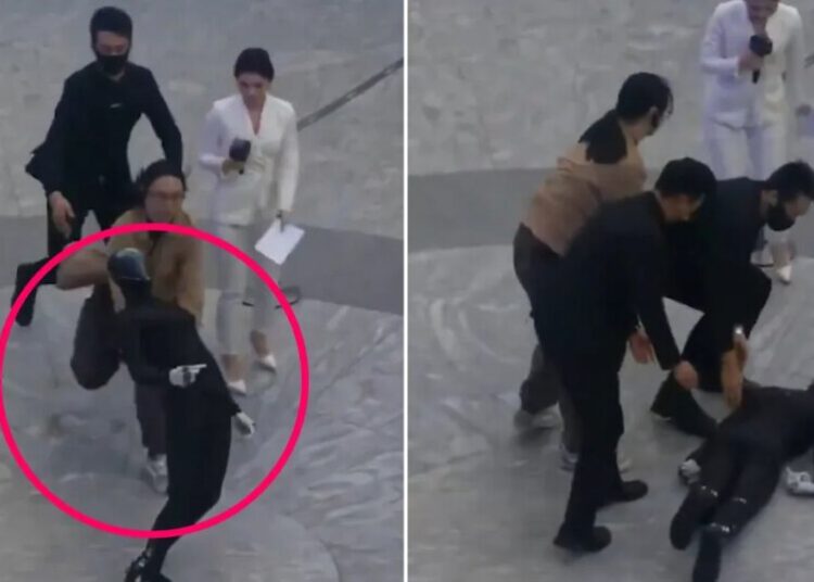 Chinese Humanoid Robot Does a Demon Twist and Faceplants With a Thud During Demonstration