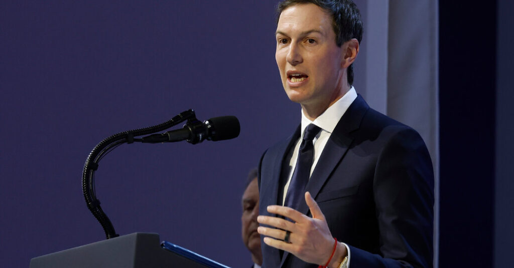 Jared Kushner Solicits Funds for His Firm While Working as Mideast Envoy