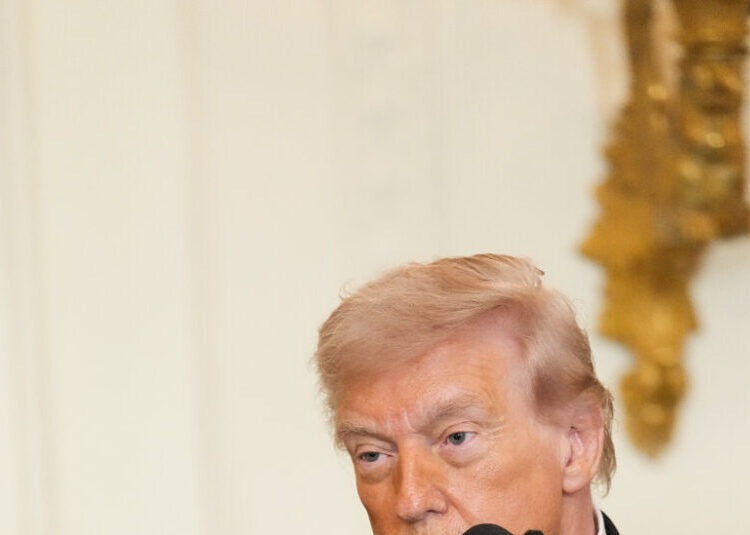 In First Appearance Since Taking the Country to War, Trump Is Business as Usual