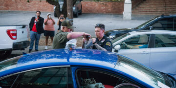 Police Arrest Man Outside Ken Paxton Watch Party