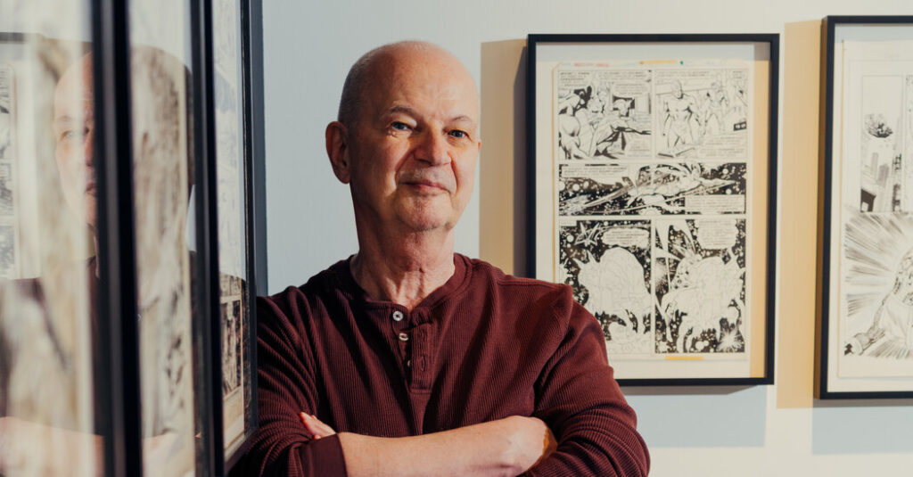 An Artist of Caped Crusaders Emerges From the Shadows