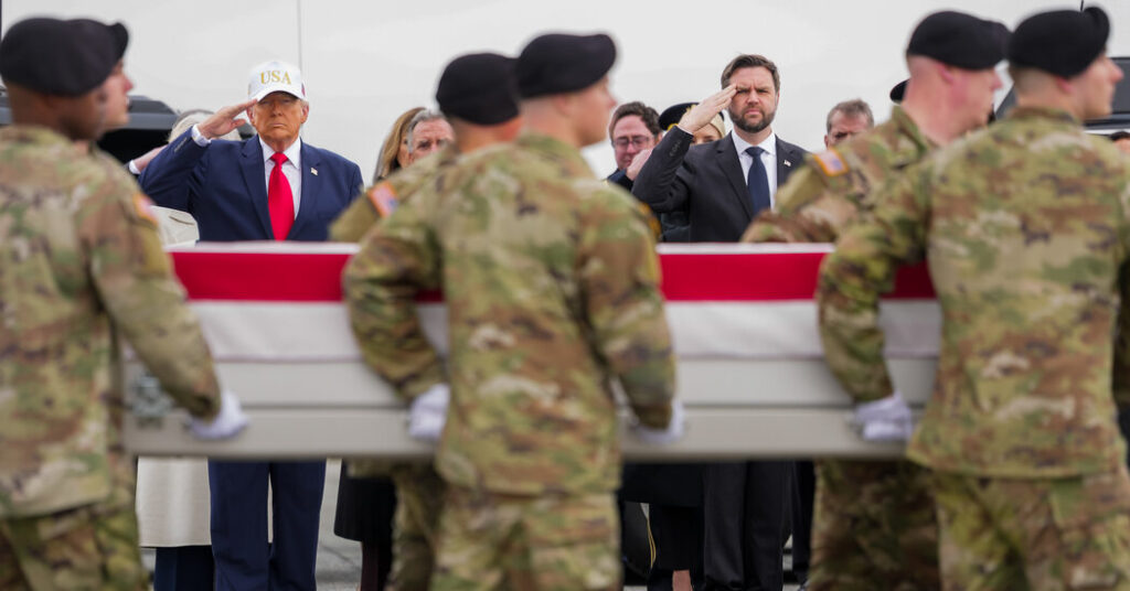 Trump Witnesses Return of Bodies of U.S. Service Members