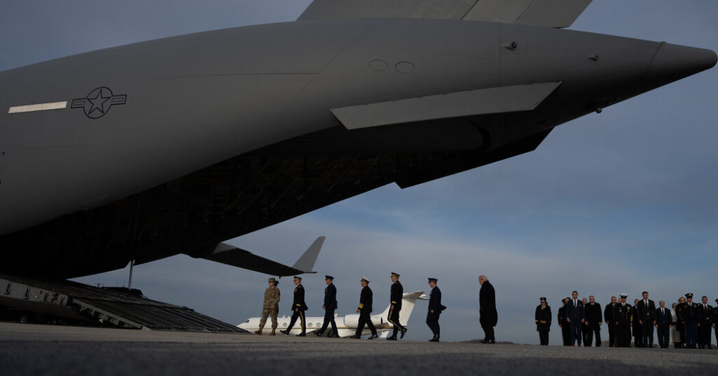 Trump Set to Witness Return of Bodies of U.S. Service Members