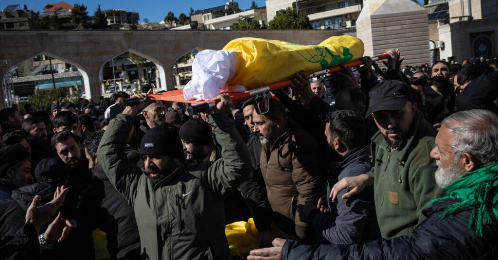 Lebanese Villagers Bury Hezbollah Fighters, Praising Their Defiance of Israel