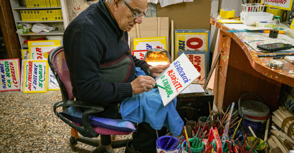 Is This Man the Last Living Number Painter in Naples?