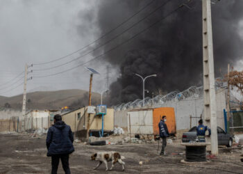 Black Rain and Health Fears After Strikes on Iran Fuel Depots