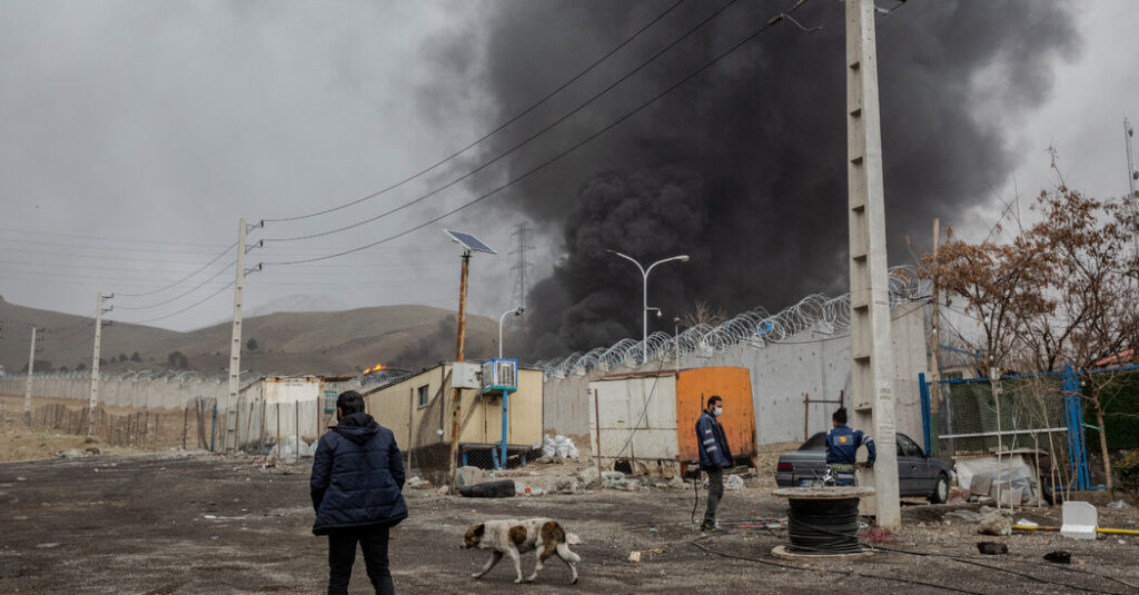 Black Rain and Health Fears After Strikes on Iran Fuel Depots