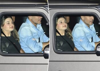 Mauricio Umansky has mystery woman riding shotgun as they leave LA hotspot with PK Kemsley