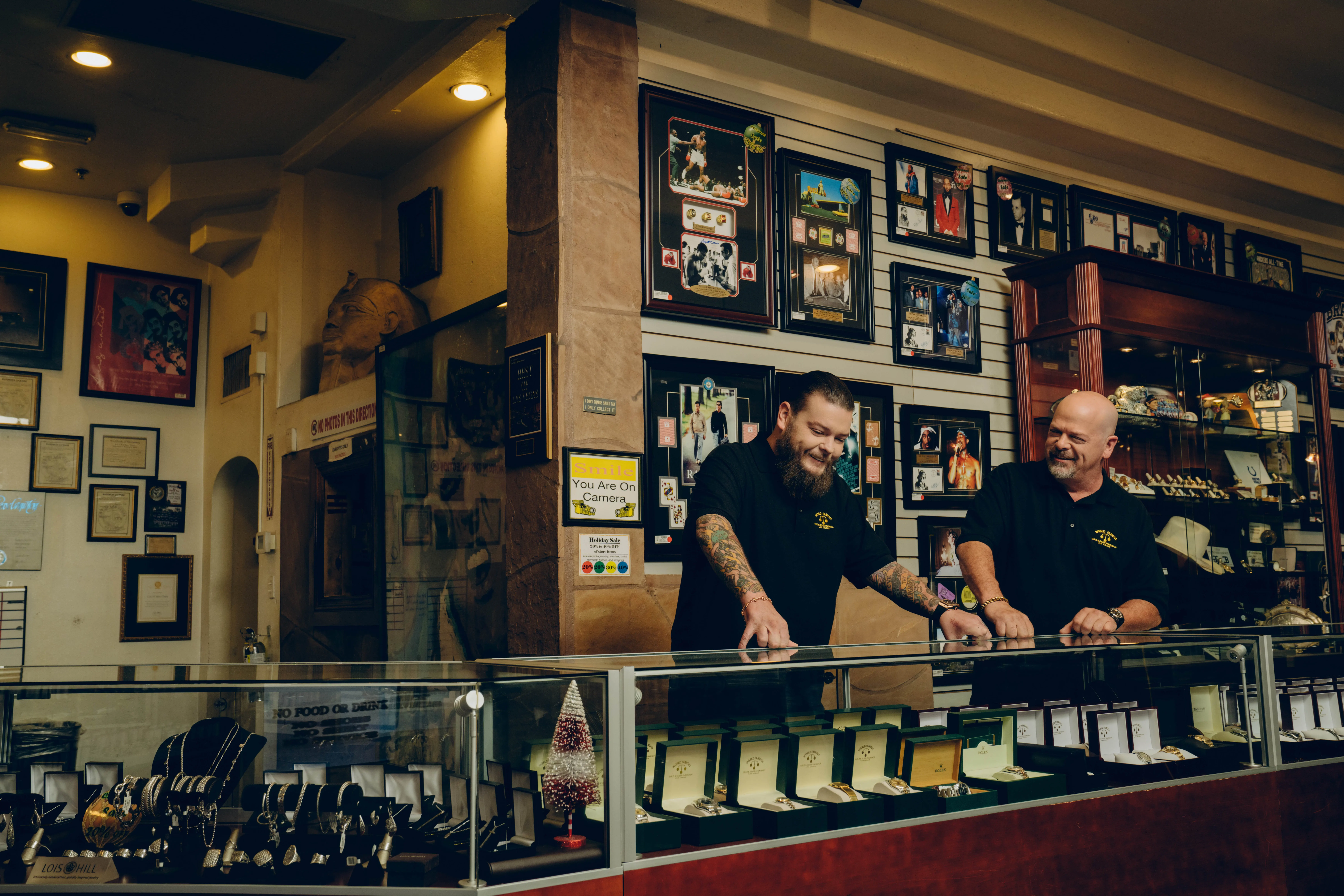 Two men, Rick Harrison and Austin 