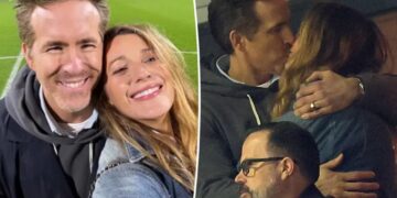 Blake Lively and Ryan Reynolds passionately kiss at Wrexham game amid her legal drama
