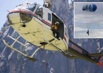 ‘Smokejumpers’ leap into wildfires from 3,000 feet to fight blazes