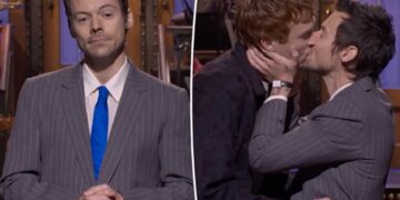 Harry Styles hits back at ‘queerbaiting’ claims — by kissing male comedian during ‘SNL’ monologue