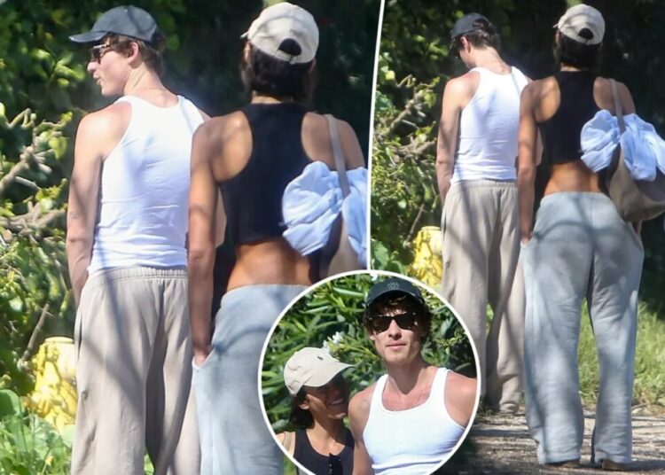 Shawn Mendes answers nature’s call in public while on walk with girlfriend Bruna Marquezine