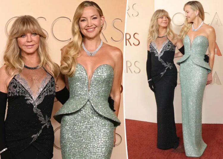 Kate Hudson and Goldie Hawn have mother-daughter date night at Oscars 2026