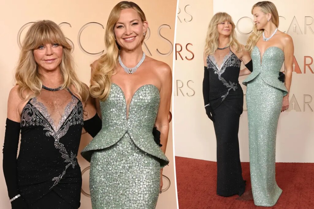 Kate Hudson and Goldie Hawn have mother-daughter date night at Oscars 2026