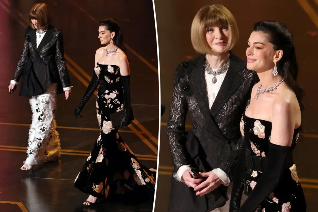 Anne Hathaway stages surprise ‘Devil Wears Prada’ moment with Anna Wintour at Oscars 2026