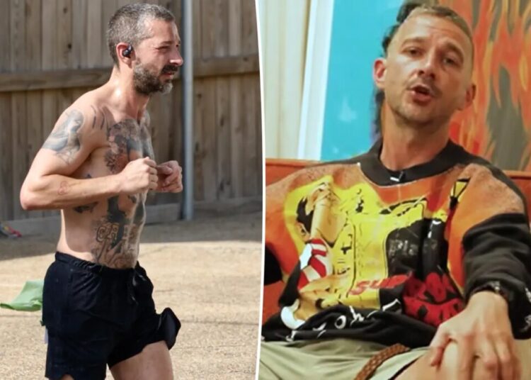 Half-dressed Shia LaBeouf causes commotion in Italian hotel lobby, demands a light from stranger
