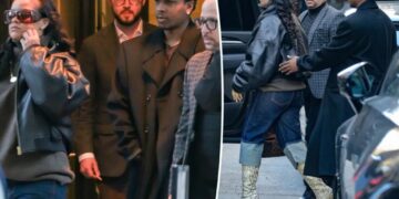 Rihanna, A$AP Rocky seen with heavy security in first joint outing since home shooting