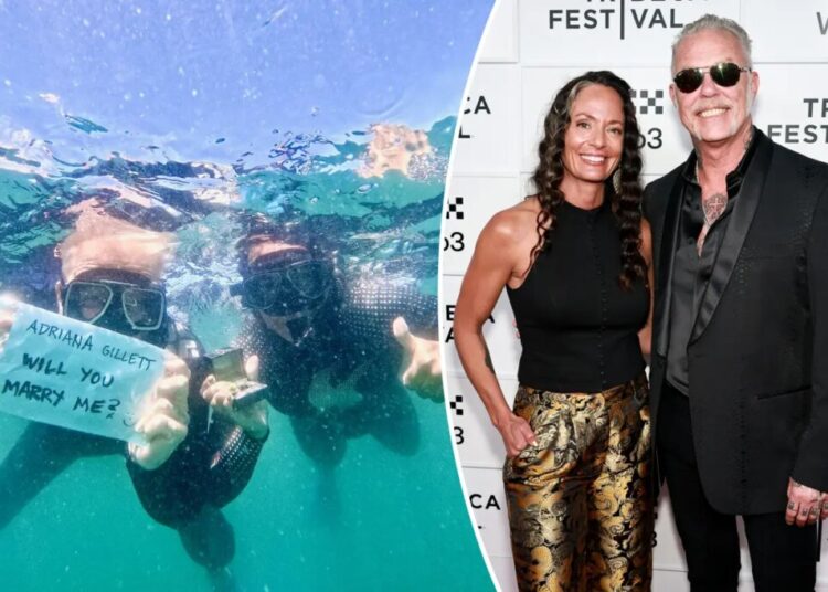 The ‘Jaws’-dropping way Metallica’s James Hetfield, 62, proposed to girlfriend Adriana Gillett, 45