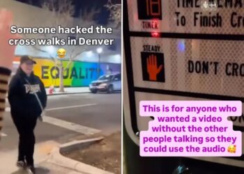 Denver crosswalks hacked with vile anti-Trump messages