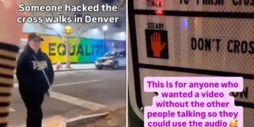 Denver crosswalks hacked with vile anti-Trump messages