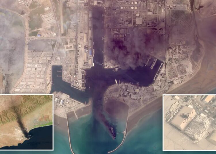 Satellite images begin to show damage wrought by Iran war