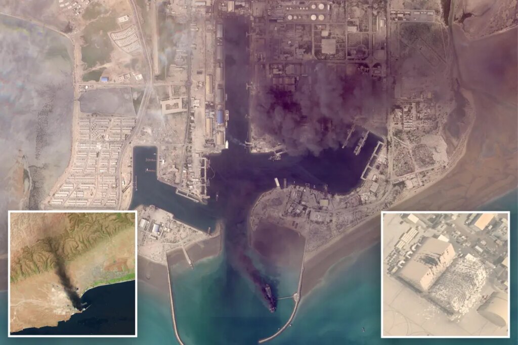 Satellite images begin to show damage wrought by Iran war
