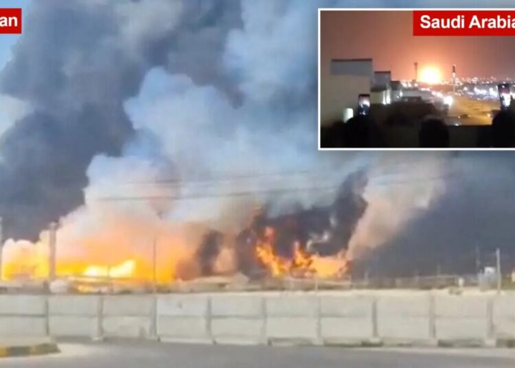Iran unleashes fiery revenge on Gulf oil hubs after Israel blasts key gas field
