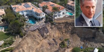 Ritzy LA enclave suffers staggering wealth wipe out — as mansion owners slam Gavin Newsom