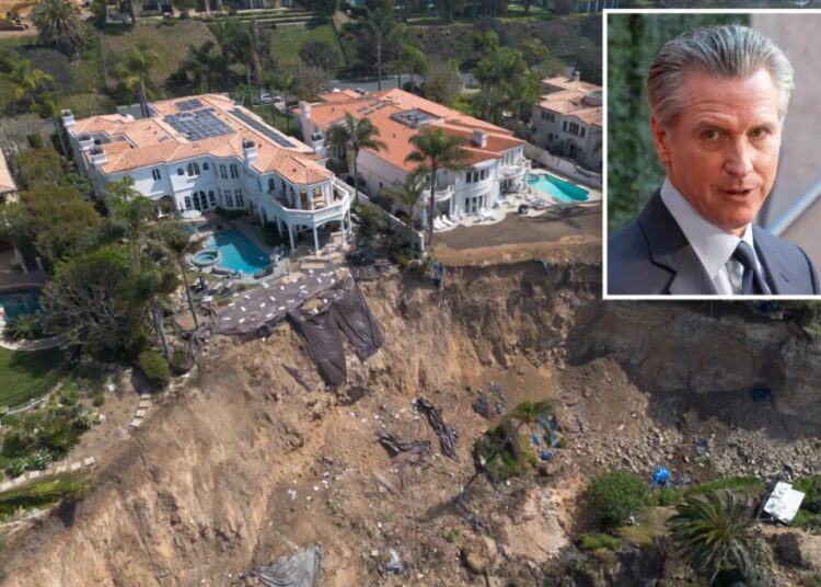 Ritzy LA enclave suffers staggering wealth wipe out — as mansion owners slam Gavin Newsom