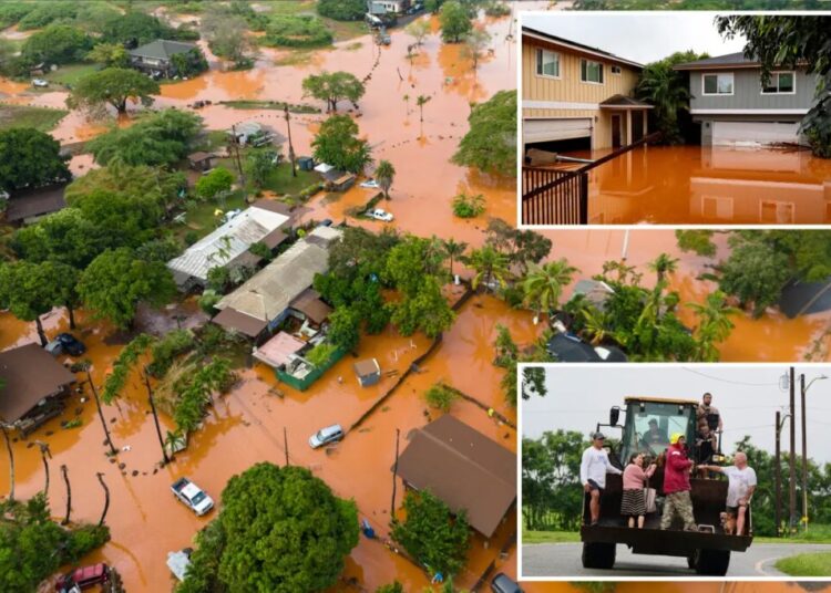 Hawaii flash floods wreak havoc as 120-year-old dam threatens to burst, 230 people rescued