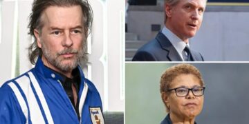 David Spade slams Gavin Newsom and Karen Bass over ‘terrifying’ Hollywood downfall