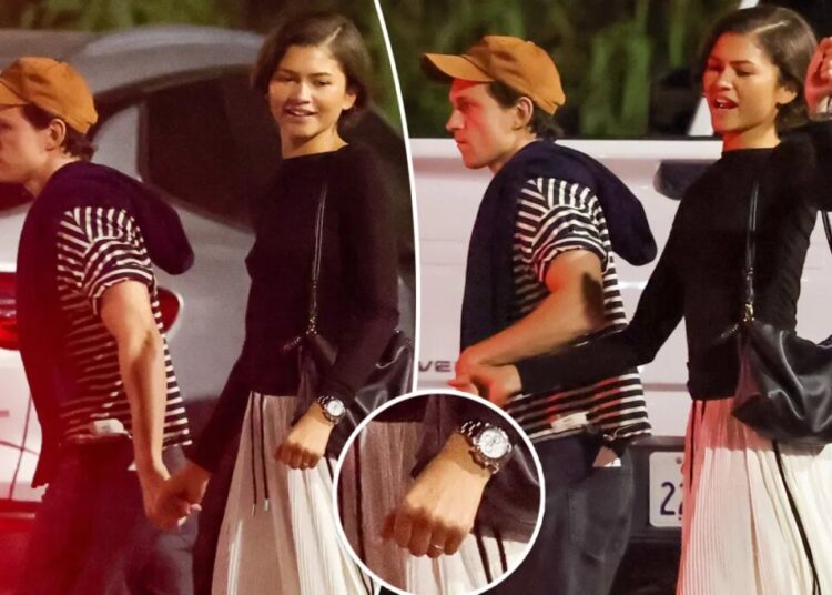 Zendaya flashes gold band in first sighting with Tom Holland since secret wedding rumors surfaced